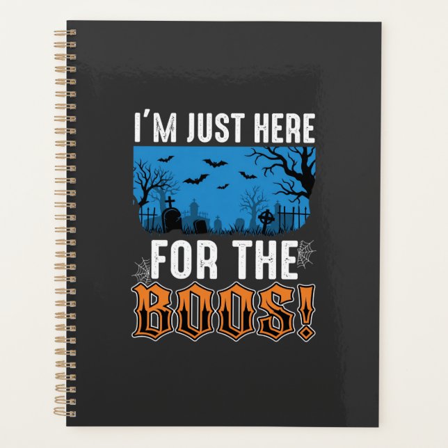Halloween Boos Ghost Graveyard Vector Design_1 Planner (Front)