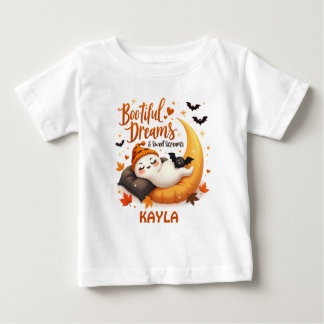 Halloween Bootiful Dreams Cute Ghost Sweet Screams Baby T-Shirt