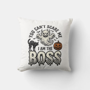 Halloween Boss Ghost Vintage Engraving Shirt Desig Cushion