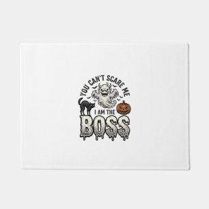 Halloween Boss Ghost Vintage Engraving Shirt Desig Doormat