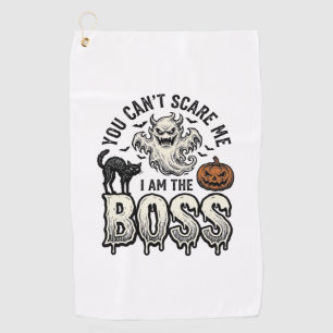 Halloween Boss Ghost Vintage Engraving Shirt Desig Golf Towel
