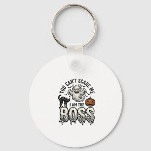 Halloween Boss Ghost Vintage Engraving Shirt Desig Key Ring