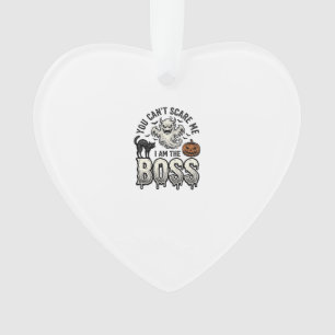 Halloween Boss Ghost Vintage Engraving Shirt Desig Ornament