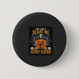 Halloween Botany Teacher Skeleton Pumpkin Design 6 Cm Round Badge