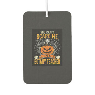 Halloween Botany Teacher Skeleton Pumpkin Design Car Air Freshener