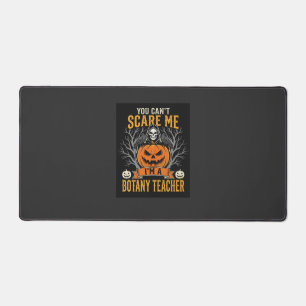Halloween Botany Teacher Skeleton Pumpkin Design Desk Mat