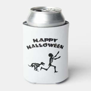 Halloween Boy and Dog Can Cooler