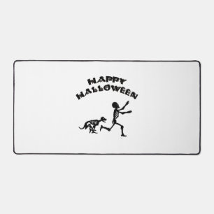 Halloween Boy and Dog Desk Mat