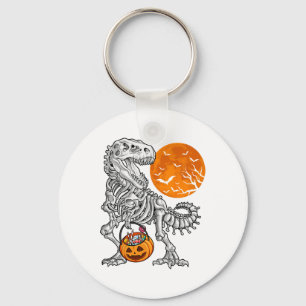 Halloween Boys Dinosaur Skeleton T Rex Scary Pumpk Key Ring