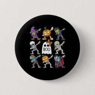 Halloween Boys Skeleton Zombie Pumpkin Unique Boo 6 Cm Round Badge