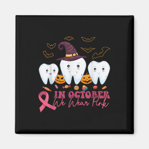 Halloween Breast Cancer Awareness _1 Magnet
