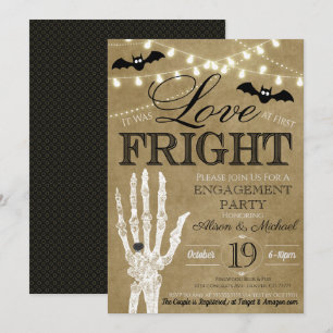 Halloween Bridal Couples Shower Invitation
