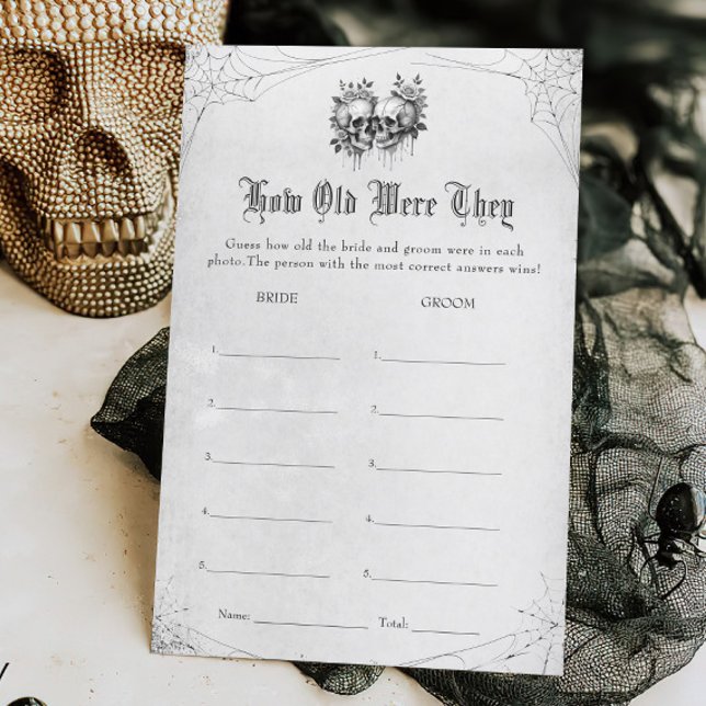 Halloween Bridal Shower Guess the Age Game (Creator Uploaded)