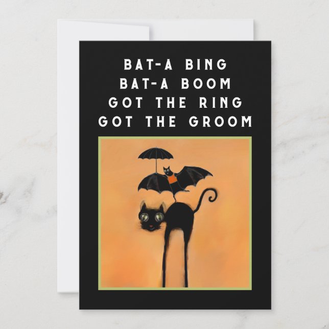 Halloween Bridal Shower Invitation (Front)