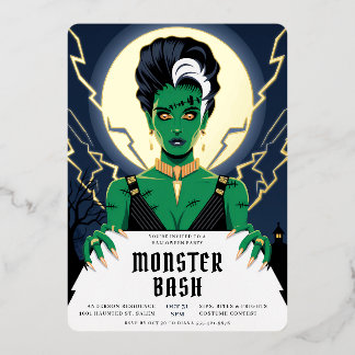 Halloween Bride of Frankenstein Monster Bash