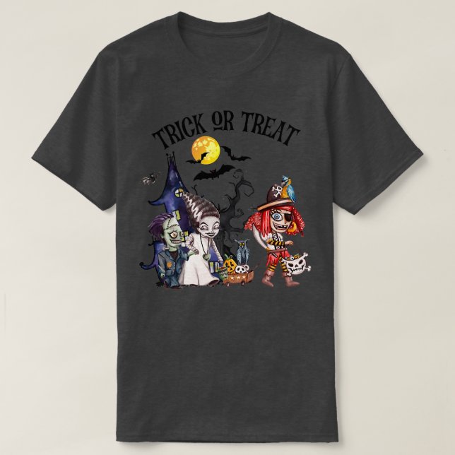 Halloween Bride Of Frankenstein Rag doll  T-Shirt (Design Front)