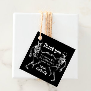 Halloween Bride or Die Skeleton Bachelorette Party Favour Tags