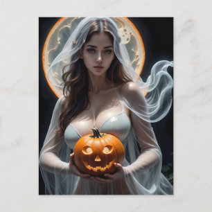 Halloween Bride Postcard