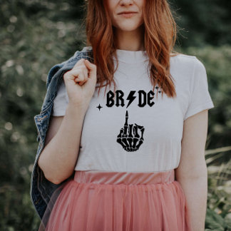 Halloween Bride Skull T-shirt