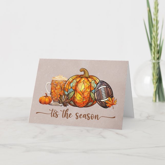 Halloween Brown Autumn Season Card (Front)