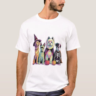 Halloween Brush Squad Dog T-Shirt