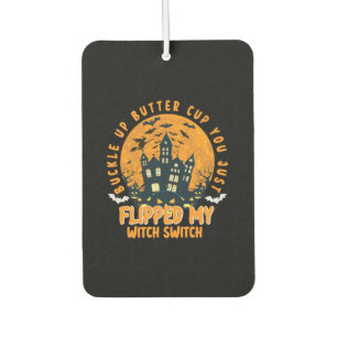 Halloween Buckle Up Batter Cup You Birthday Car Air Freshener