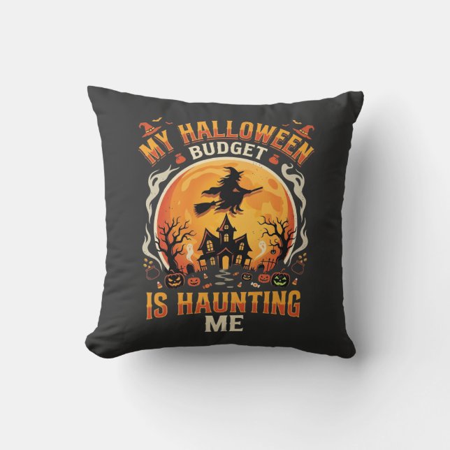 Halloween Budget Haunt Cushion (Front)