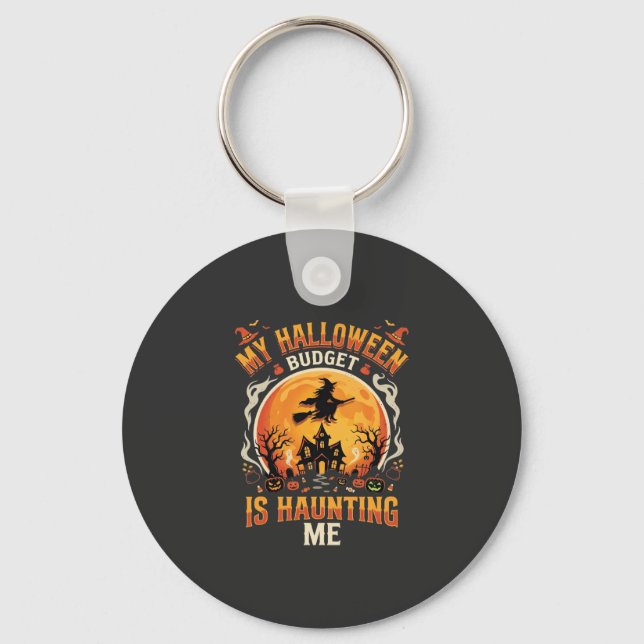 Halloween Budget Haunt Key Ring (Front)
