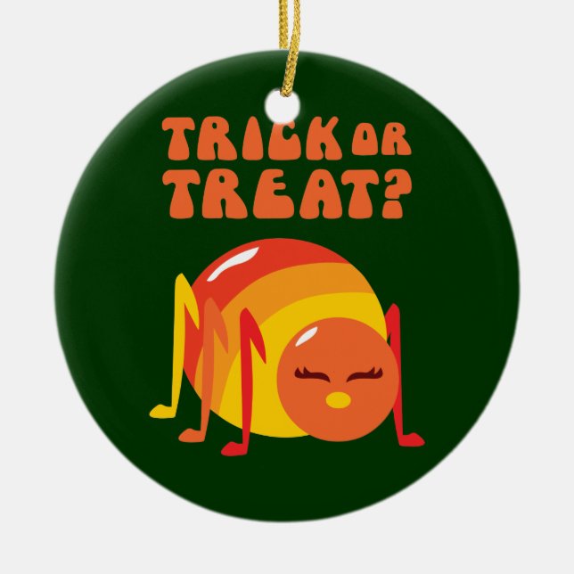 Halloween Bug Ceramic Tree Decoration (Front)