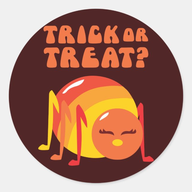 Halloween Bug Classic Round Sticker (Front)