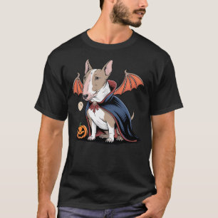 Halloween Bull Terrier Dracula Costume Dog Lover T-Shirt