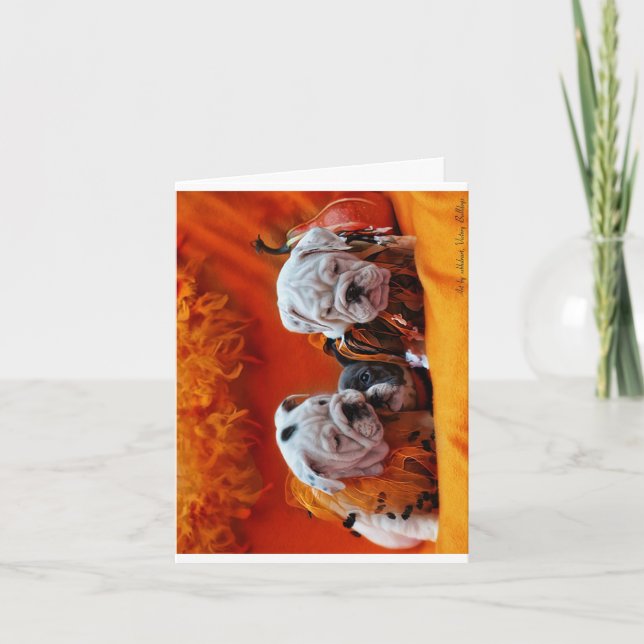 "Halloween Bulldogs" Card (Front)