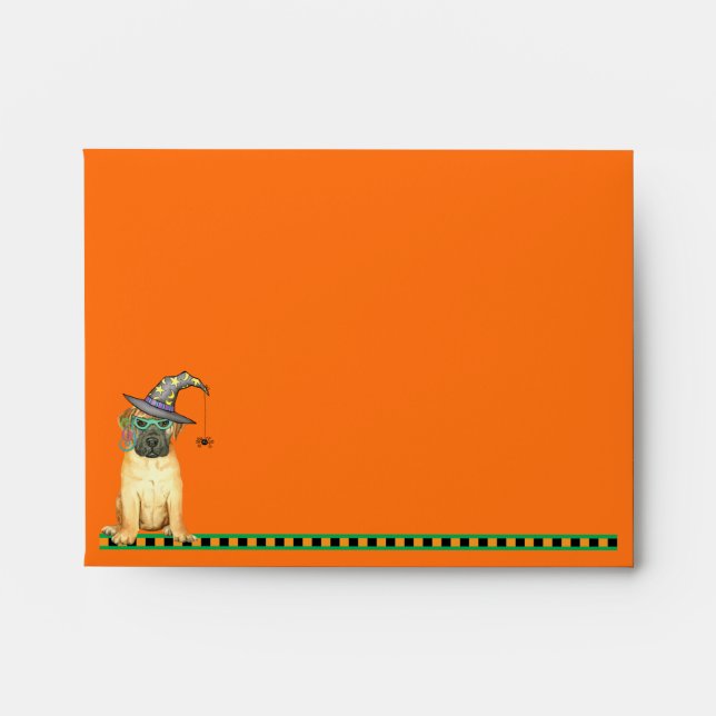 Halloween Bullmastiff Envelope (Front)
