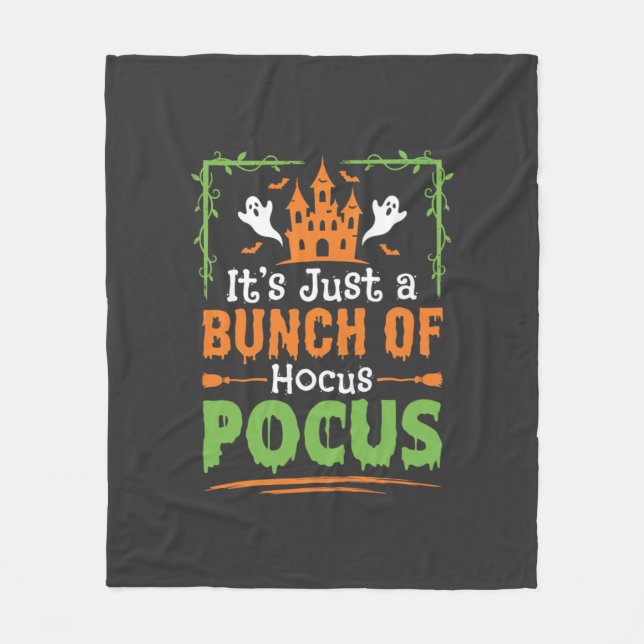 Halloween Bunch of Hocus Pocus Fleece Blanket (Front)