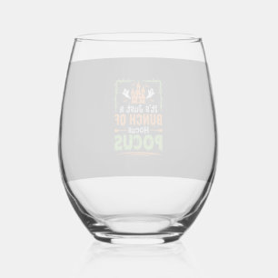 Halloween Bunch of Hocus Pocus Stemless Wine Glass