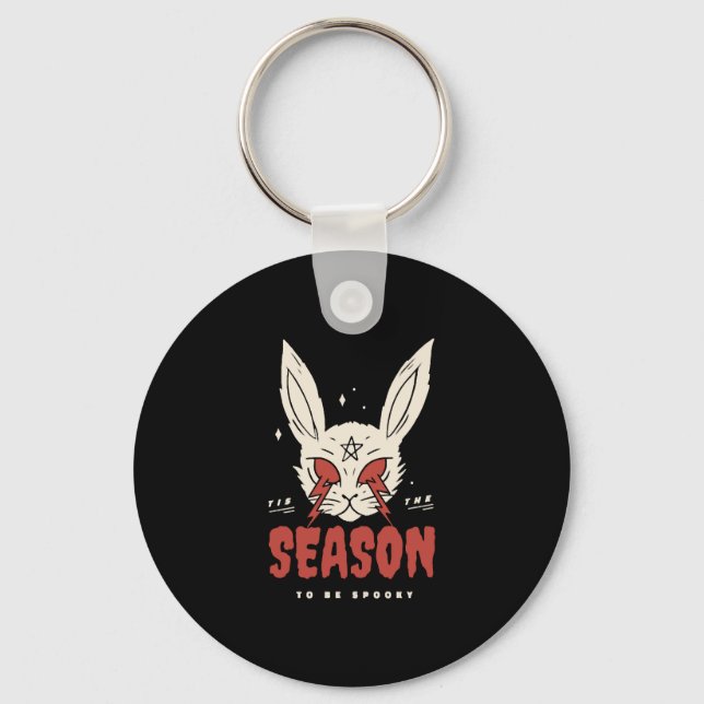 Halloween Bunny Key Ring (Front)