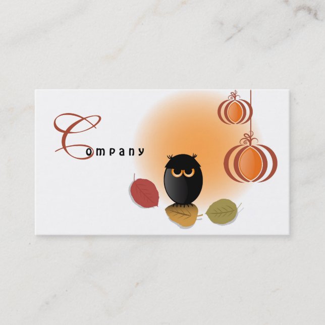 Halloween Business Card (Front)