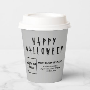 Halloween Business Grey Paper Cup