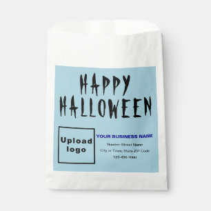 Halloween Business Light Blue Background Paper Bag