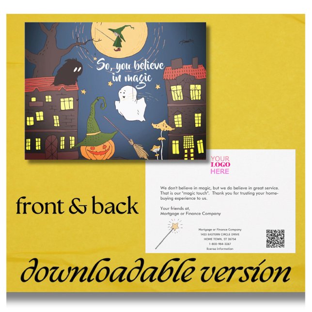 Halloween Business Mortgage Real Estate Thank You Card (Creator Uploaded)