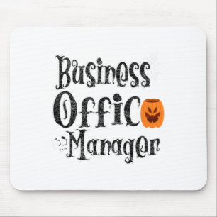 Halloween Business Office Manager Funny Front Pump Mouse Pad