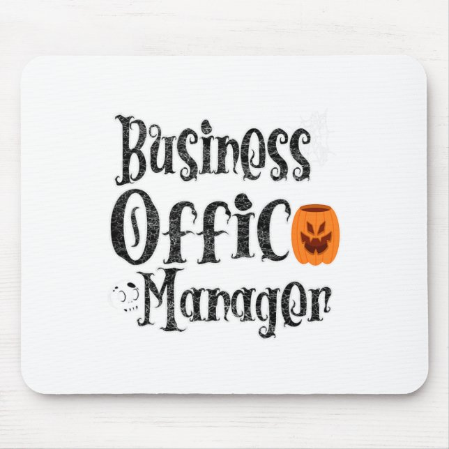 Halloween Business Office Manager Funny Front Pump Mouse Pad (Front)