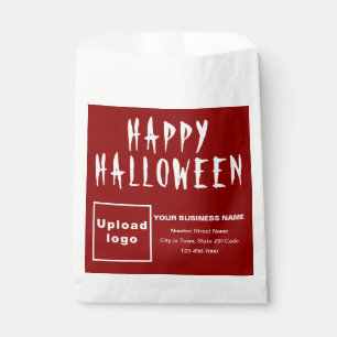 Halloween Business Red Background Paper Bag