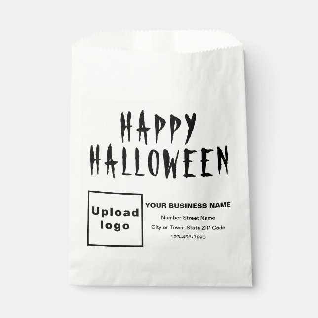 Halloween Business White Paper Bag (Front)