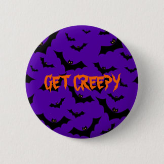 Halloween Button - Bats Get Creepy