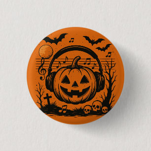 Halloween button for listening to music