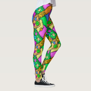 Halloween Buttons and Stitches Leggings
