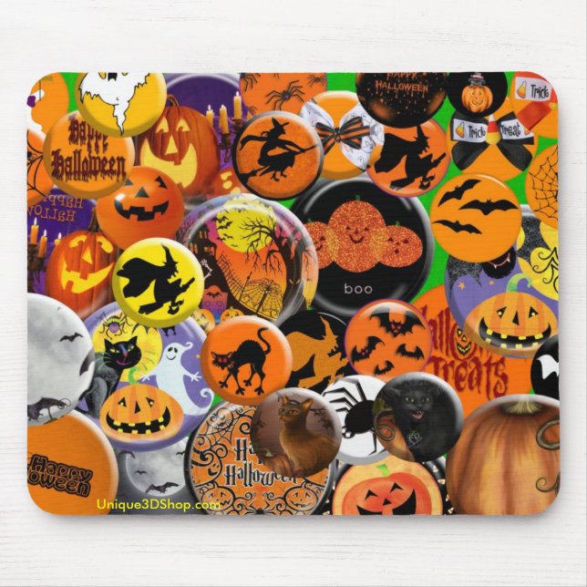 Halloween Buttons Mousepad (Front)