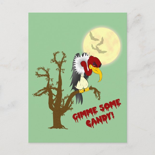 Halloween Buzzard Recipe Card (Front)