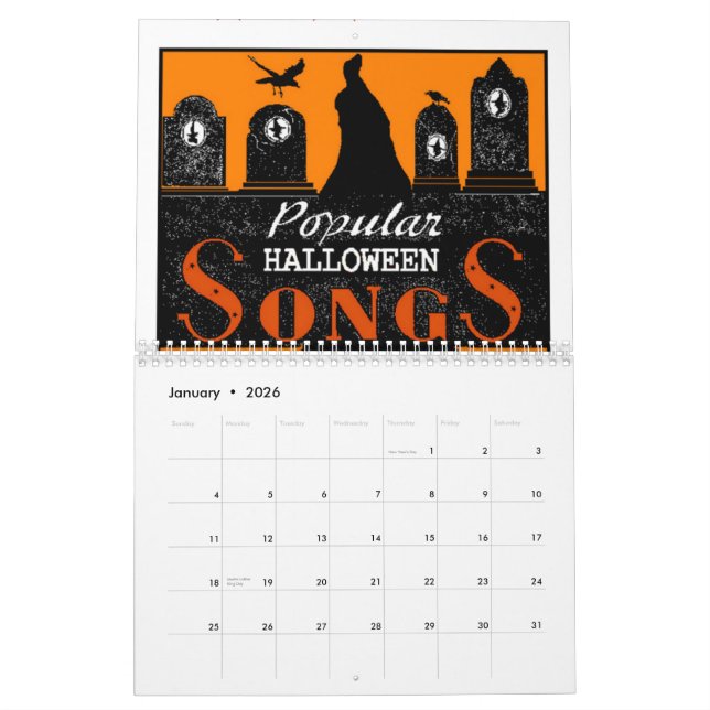 Halloween Calendar (Jan 2026)